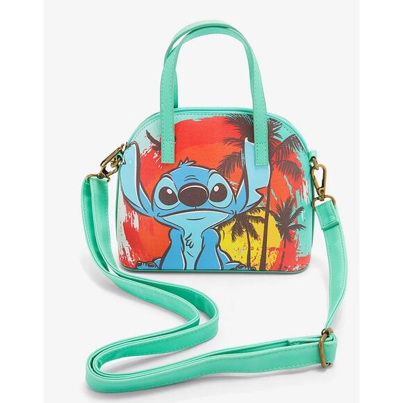 Loungefly Disney Lilo & Stitch Summer Days Mini Dome Purse - Picture 1 of 2